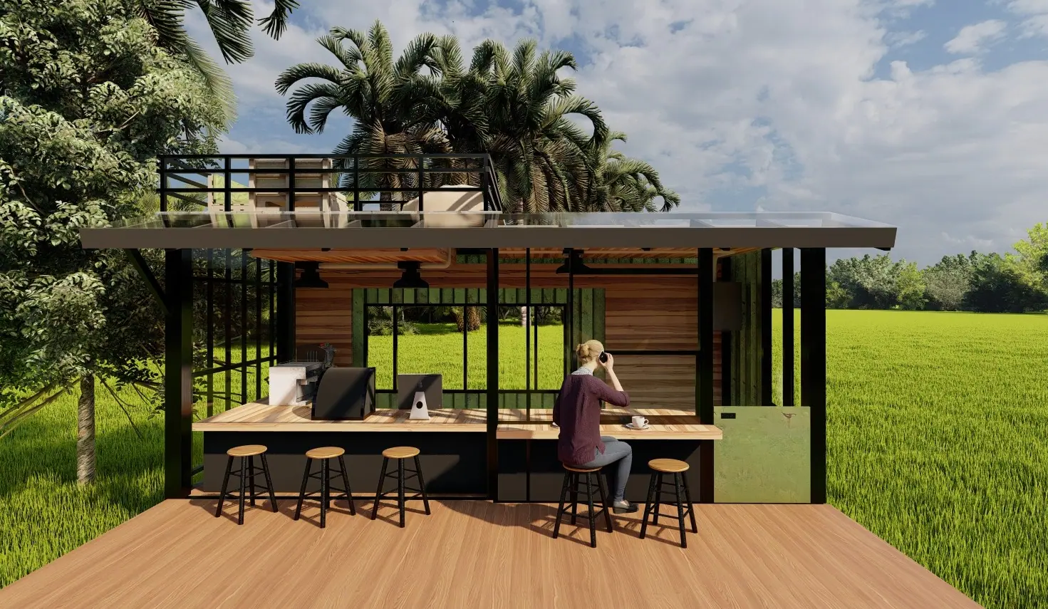 Cafetería Modular - Imagen Secundaria
