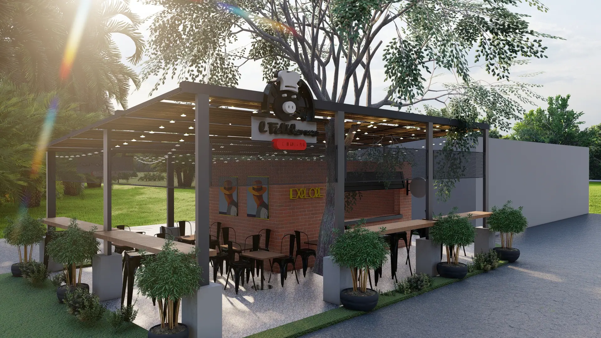 Terraza con integración natural